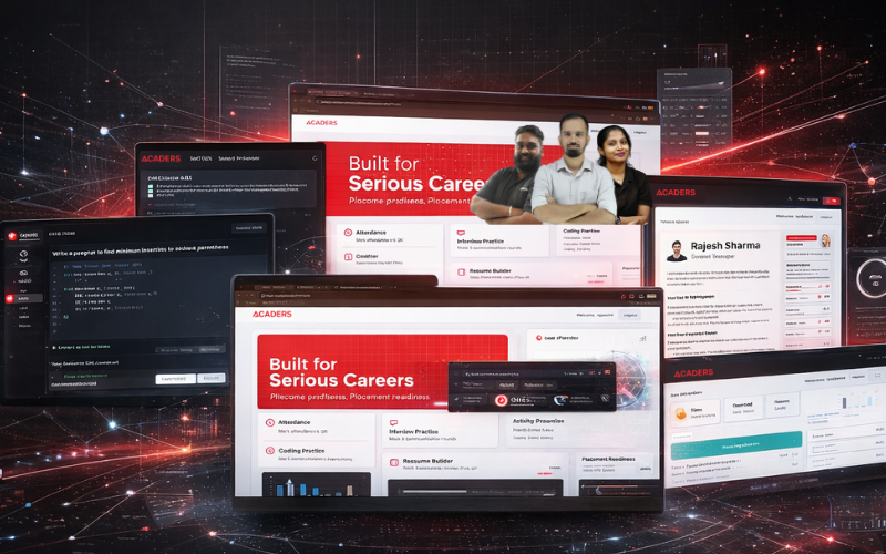 Acaders coding practice dashboard